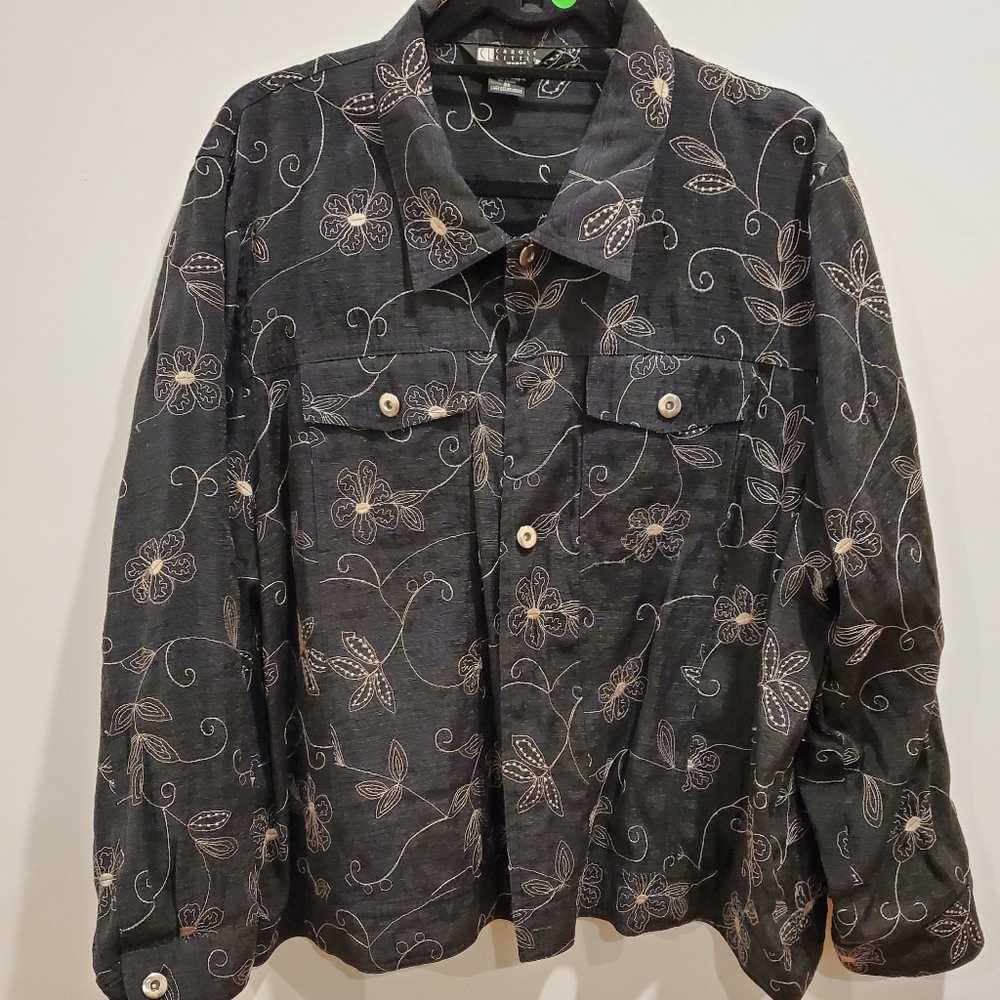 Lite weight jacket embroidery